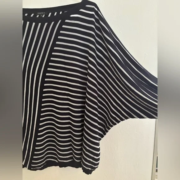 Lafayette 148 New York Directional Striped Sweater - Picture 4 of 8